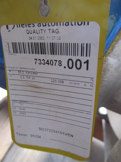 4" Class 150 Neles Jamesbury Type FC04CAGAS6XKSGTD Finetrol Stainless Steel Control Valve - Image 9