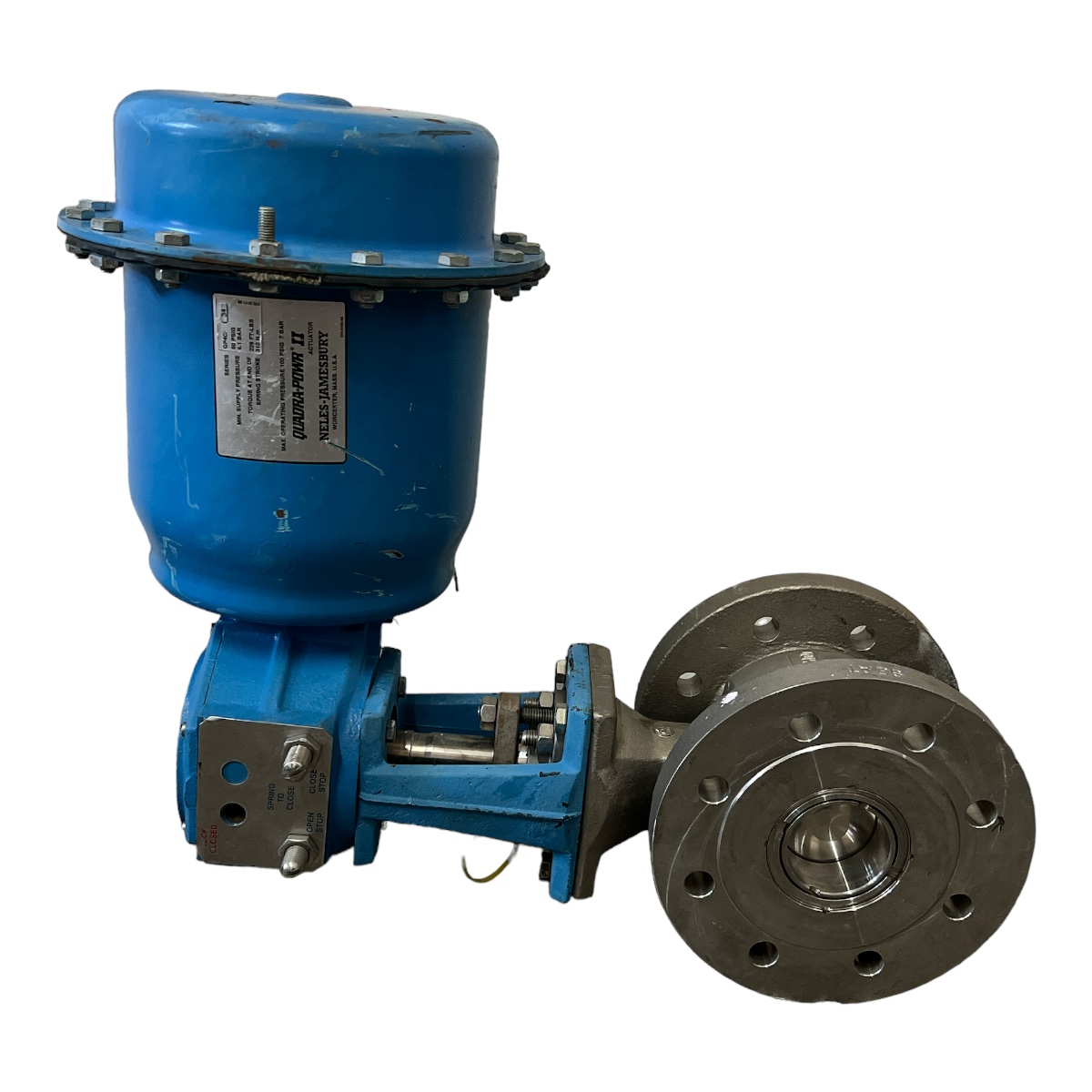 4" Class 150 Neles Jamesbury Type FC04CAGAS6XKSGTD Finetrol Stainless Steel Control Valve