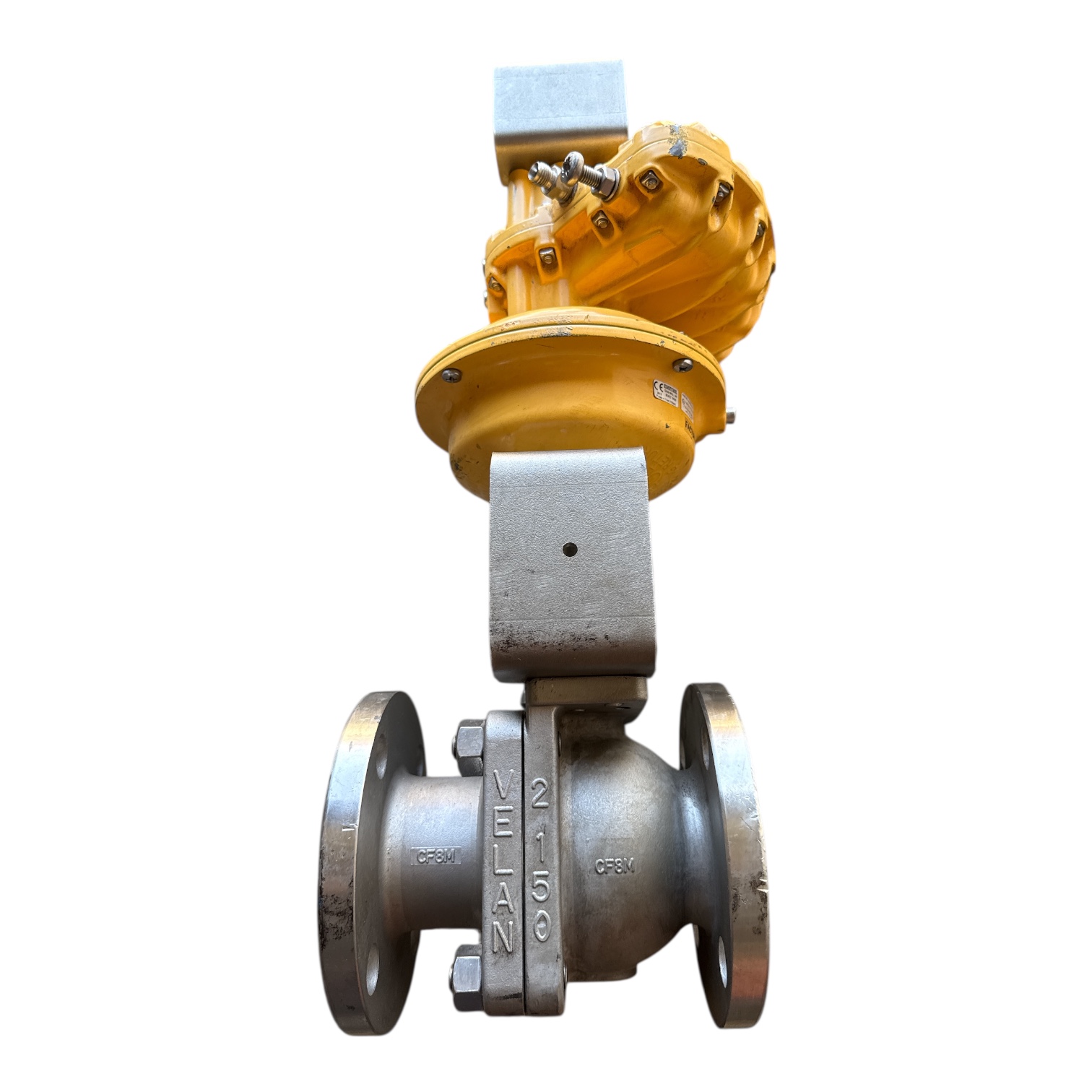 2" Class 150 Stainless Steel Velan Ball Valve Air Operated