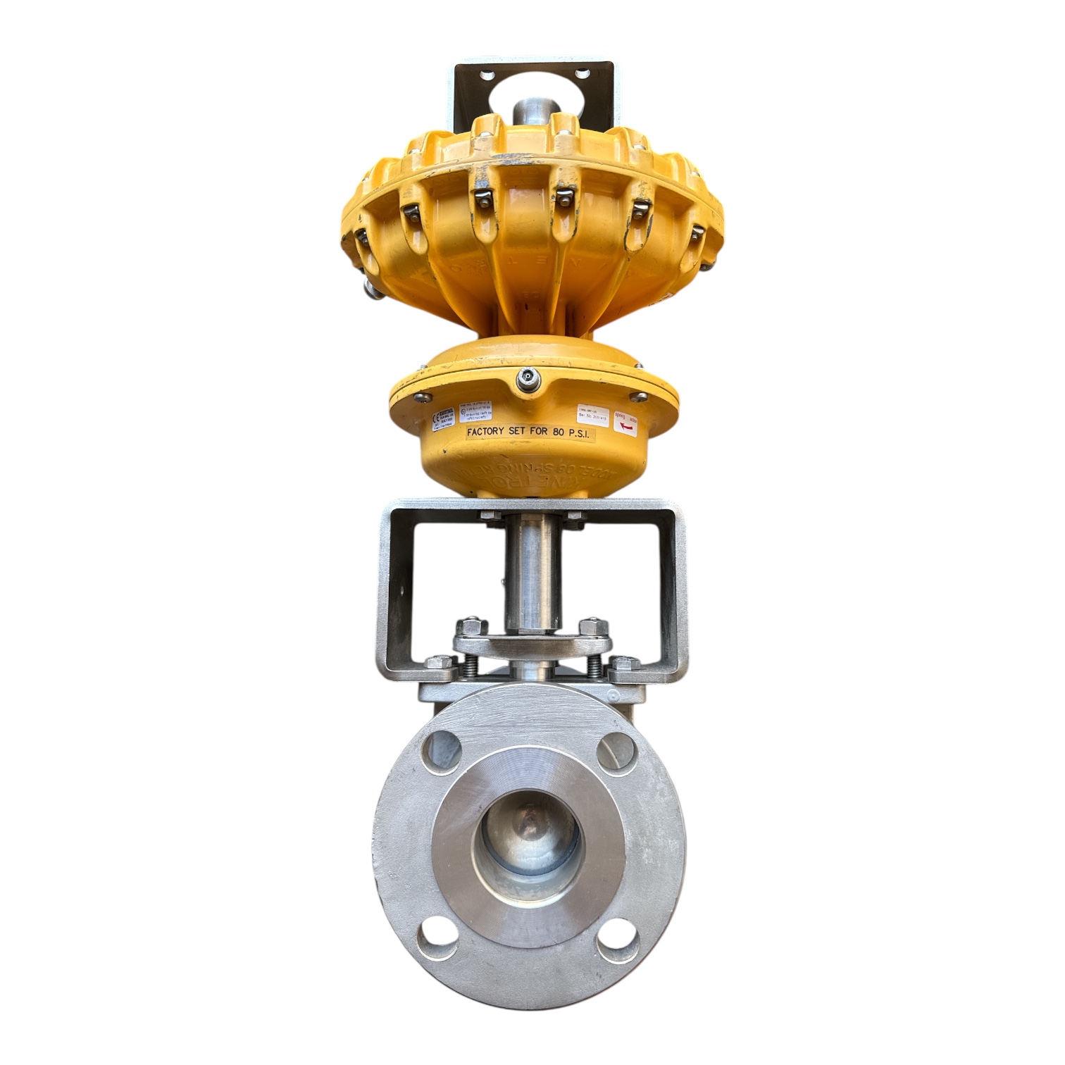 2" Class 150 Stainless Steel Velan Ball Valve Air Operated - Image 3