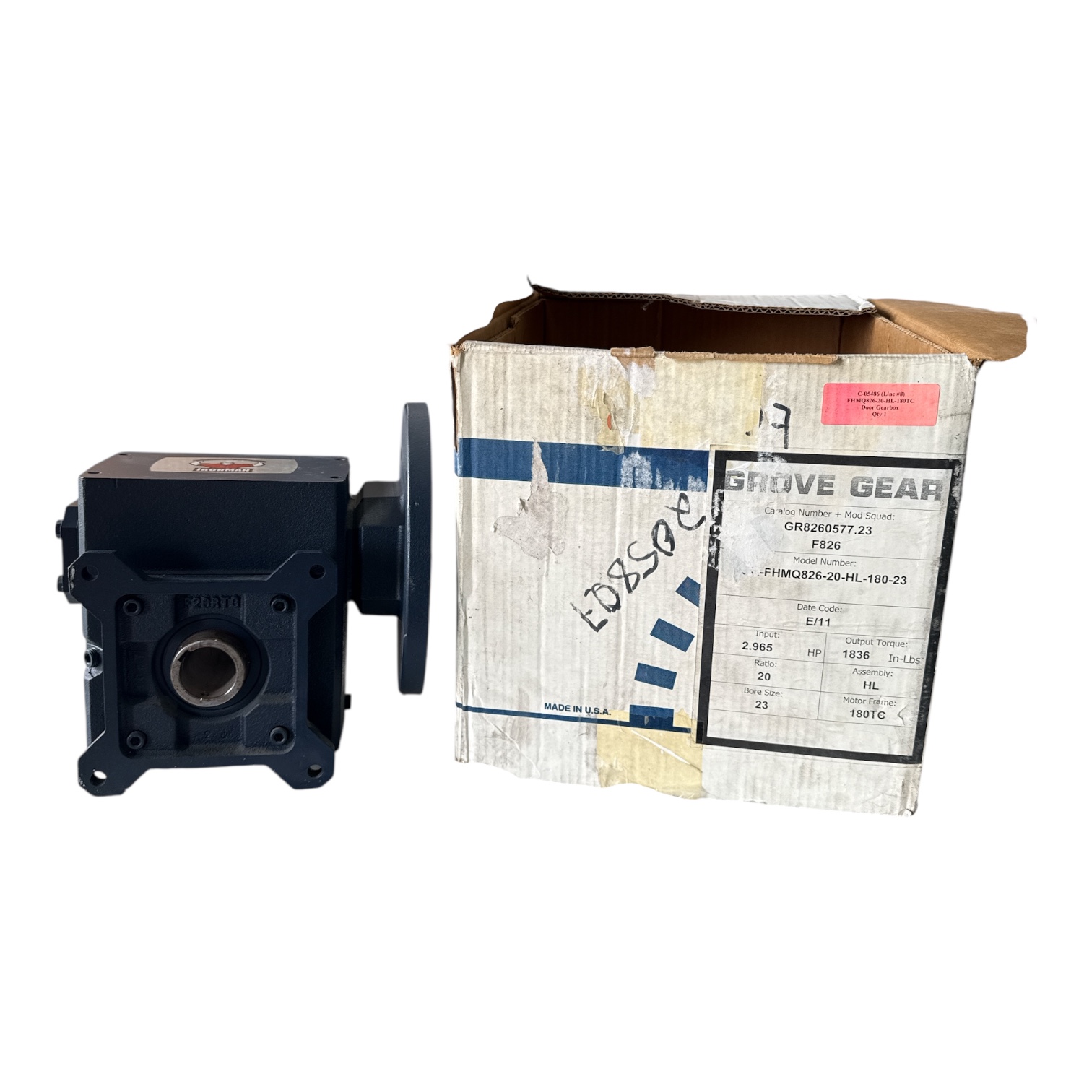 Grove Gear IronMan Model GR8260577.23+F826 Gear Reducer - Image 6